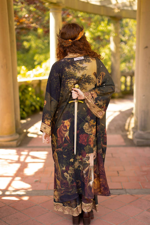 Opera Duster Robe - The Messenger with Joan of Arc & Florals
