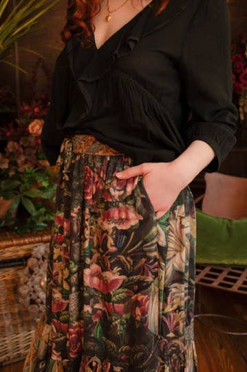 Atelier Skirt - Courage Dear Heart with Floral Print