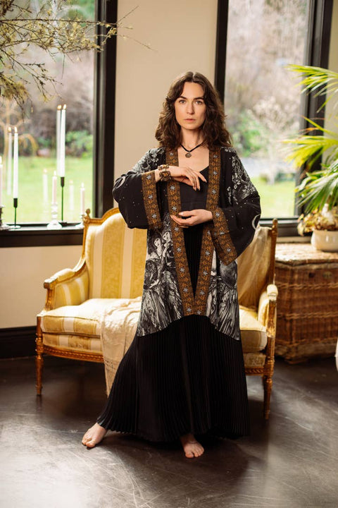 Matineé (Mid-Length) Duster - The Guardians with Angels & Moon