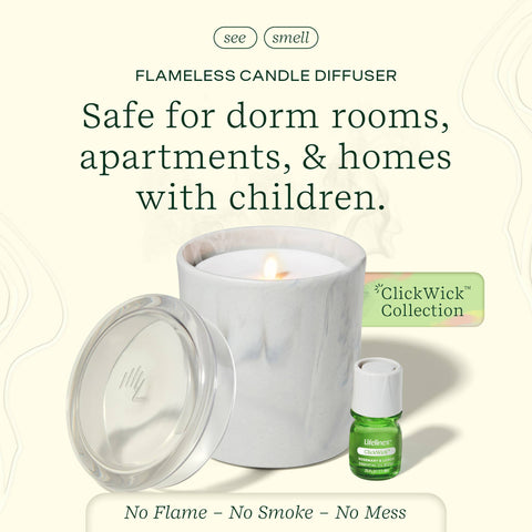 Flameless Candle Diffuser -  Marble