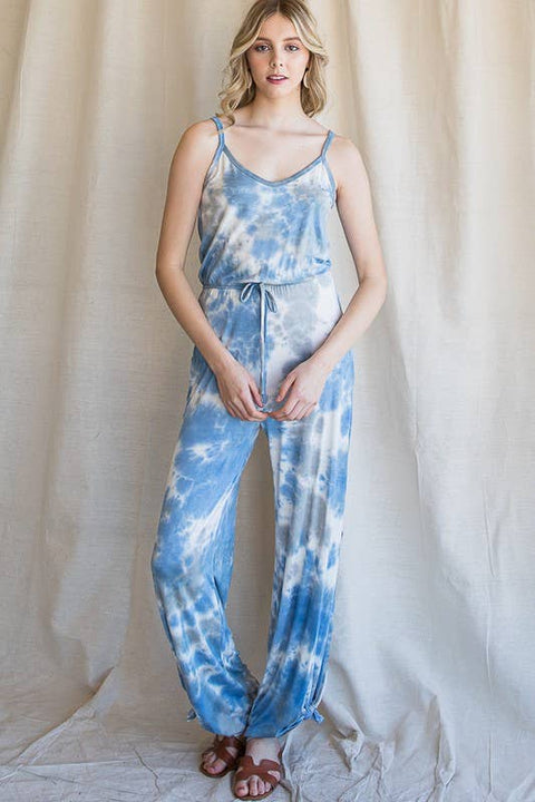 Jumpsuit - Tie Dye Split Side Casual