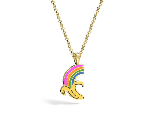 Necklace - Rainbow Banana