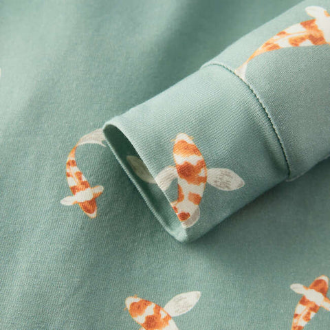 Coverall (Zipper) - Swimming Koi