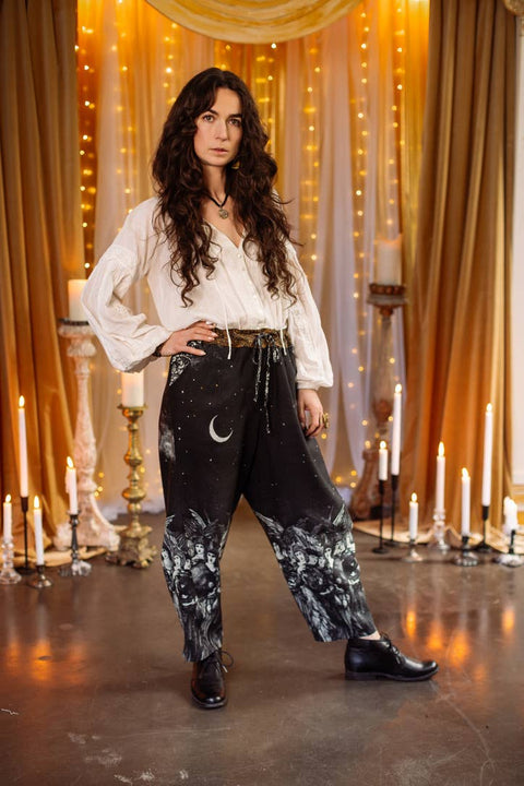 Artist Pant - The Guardians with Celestial Print & Angels