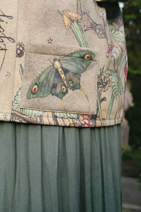 Fleece Cottage Cardigan Kimono Jacket - Lovelight