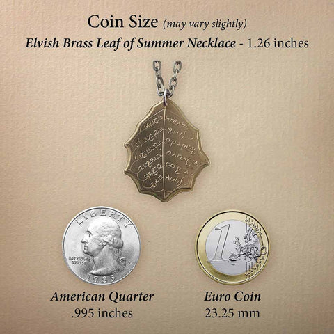Necklace - Elvish Brass Leaf