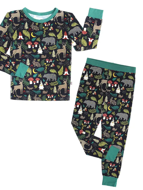 2 Piece Pajamas (Long Sleeve) - Night Forest