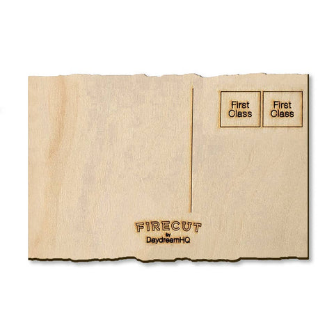 Wood Postcard - Live Edge Rainbow Sasquatch