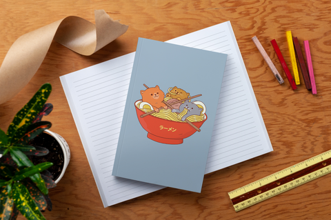 Journal (Soft Cover) - Ramen and Cats