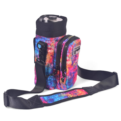 Water Bottle Carrier - Tie-Dye Bloom