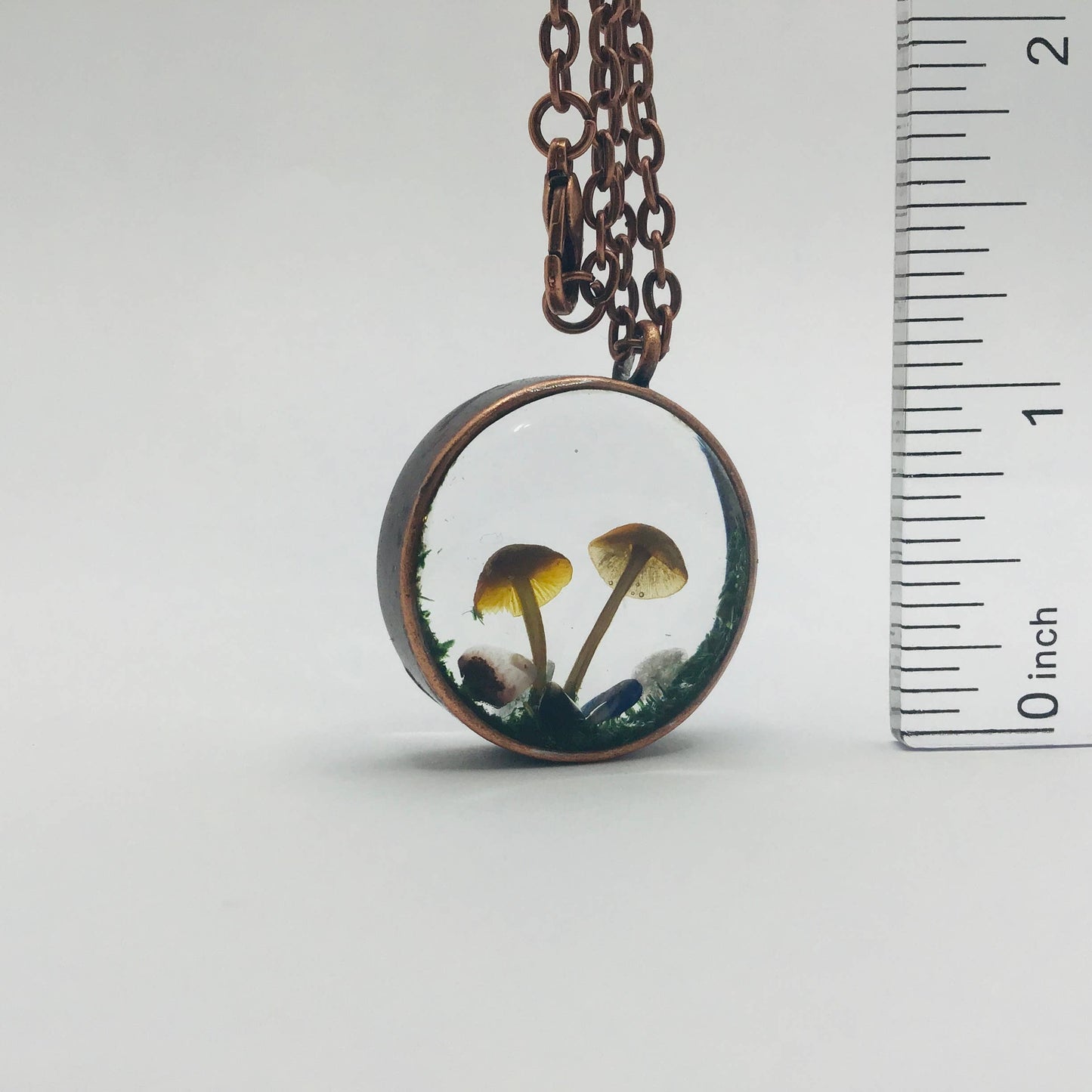 Curiosity Charm Necklace - Real Mushroom Copper # 4174