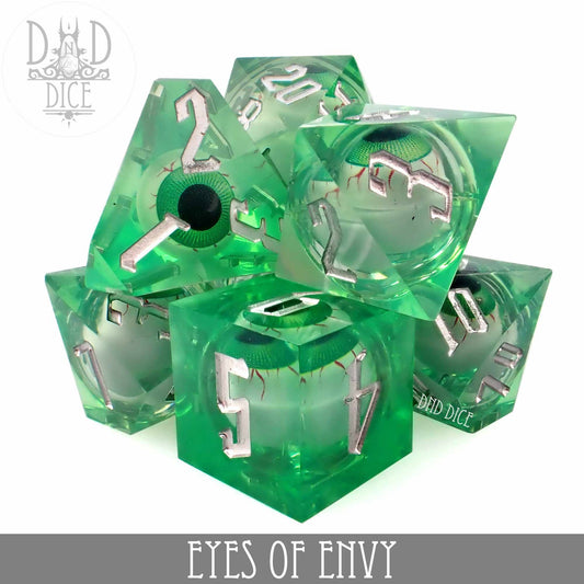 Dice Set - Eyes of Envy Liquid Core