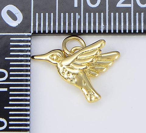 Pendant - Gold Filled Hummingbird