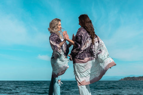 Starduster Bamboo Bohemian Kimono - Moonstruck