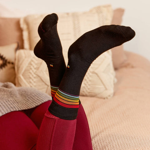 Socks that Save LGBTQ Lives - Rainbow Stripe