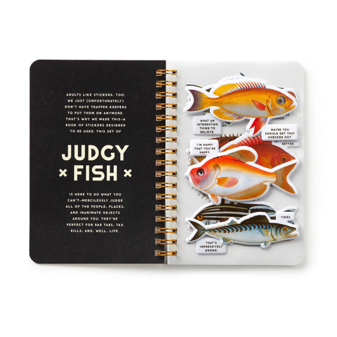 Sticker Book - Brass Monkey Judgy Fish