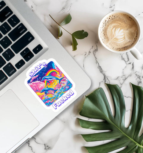 Sticker - Shit’s Fucked Funny 90s