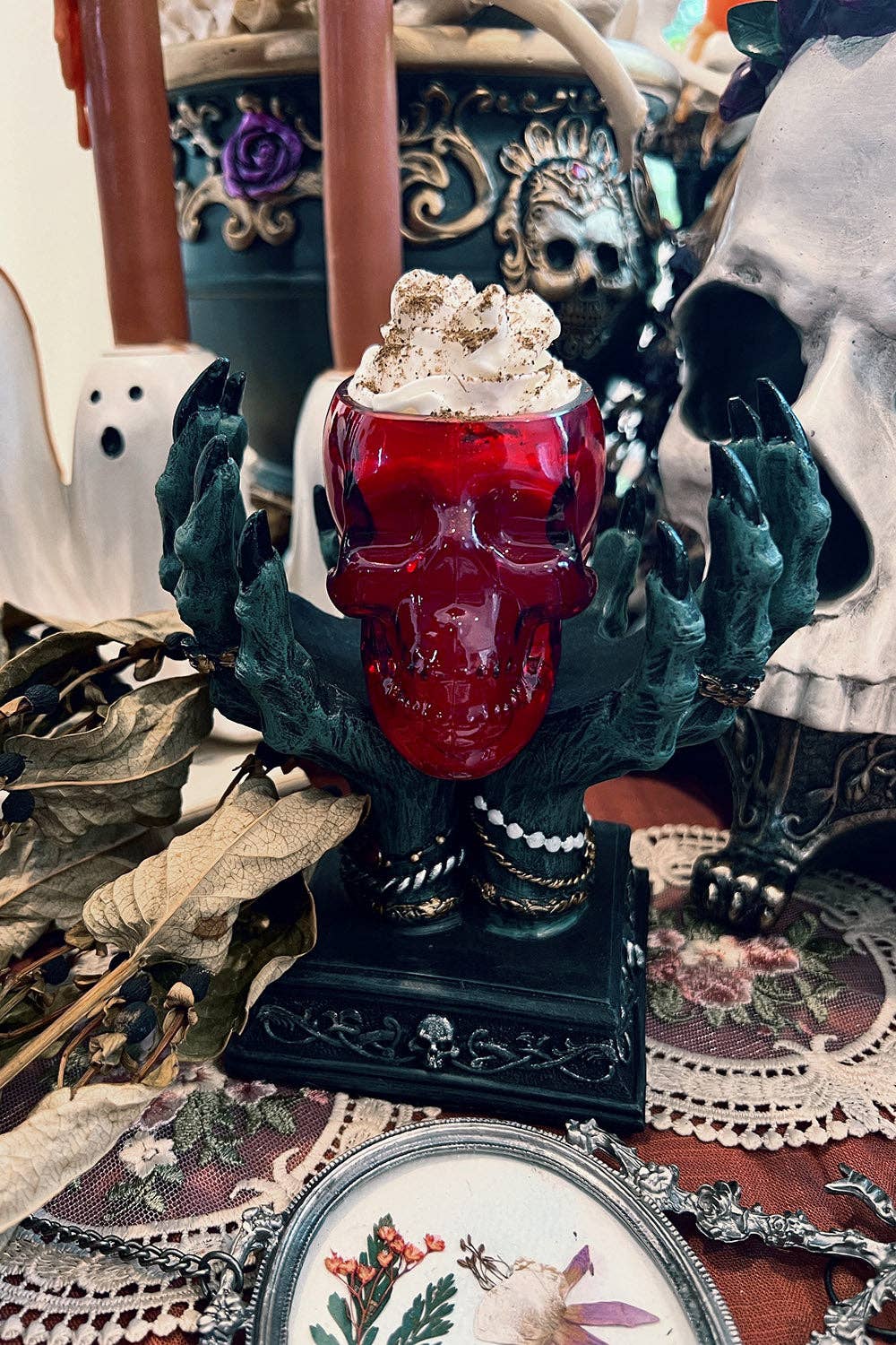 Shot Glass - Blood Red Skull