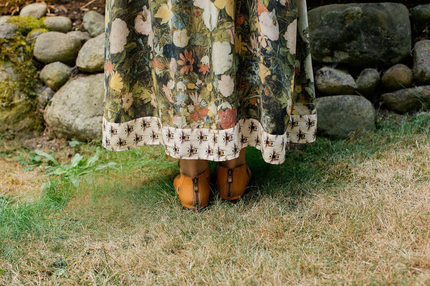 Bohéme Slip Dress - I Dream in Flowers with Bees