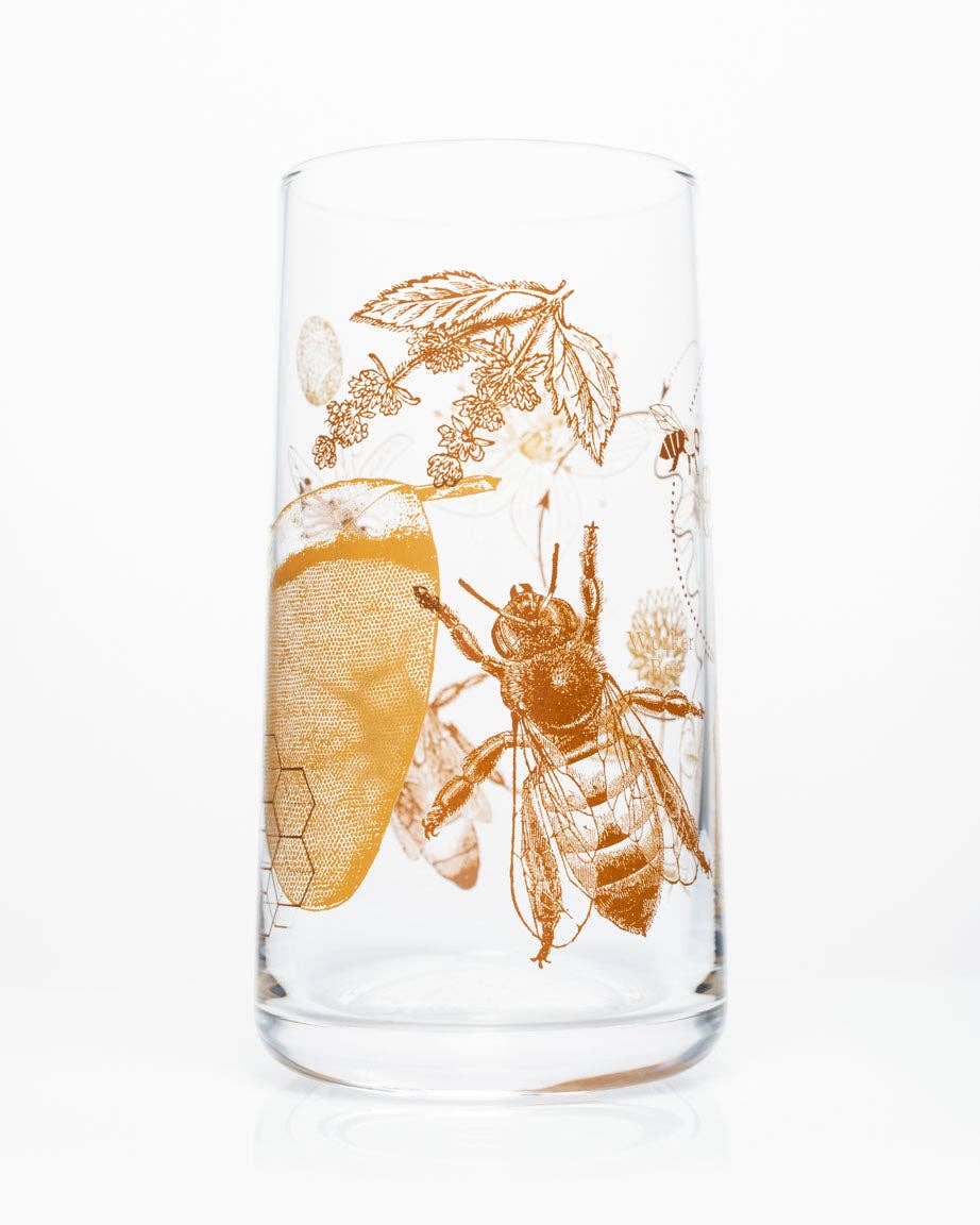 Drinking Glass - Honey Bees