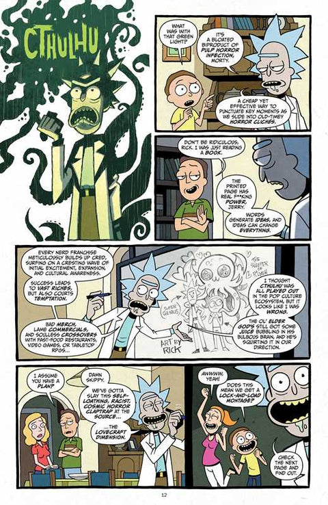 Book (Hardcover) - Rick and Morty vs. Cthulhu Deluxe Edition by Jim Zub