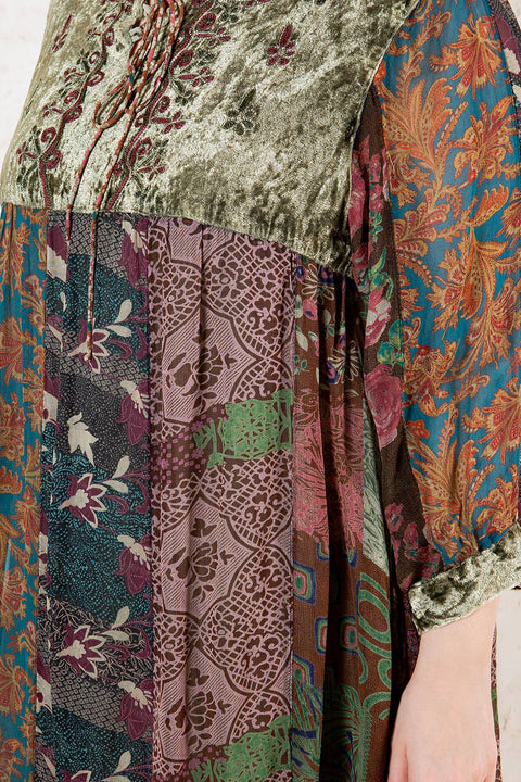 Chic Bohemian Stone-Washed Babydoll Dress - Gravel (Plus Size)