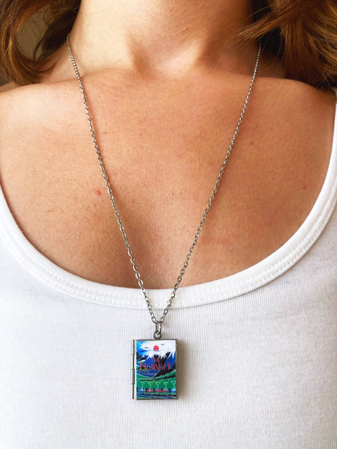 Necklace - Book Locket The Hobbit: Stainless Steel