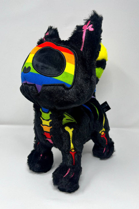 Stuffed Animal - Rainbow Skelekitty