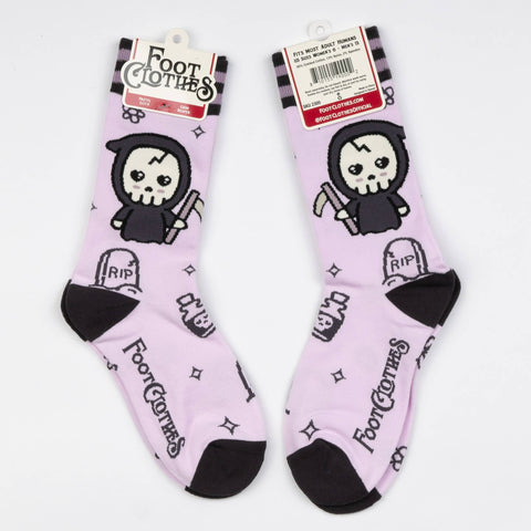 Crew Socks - Pastel Goth Grim Reaper