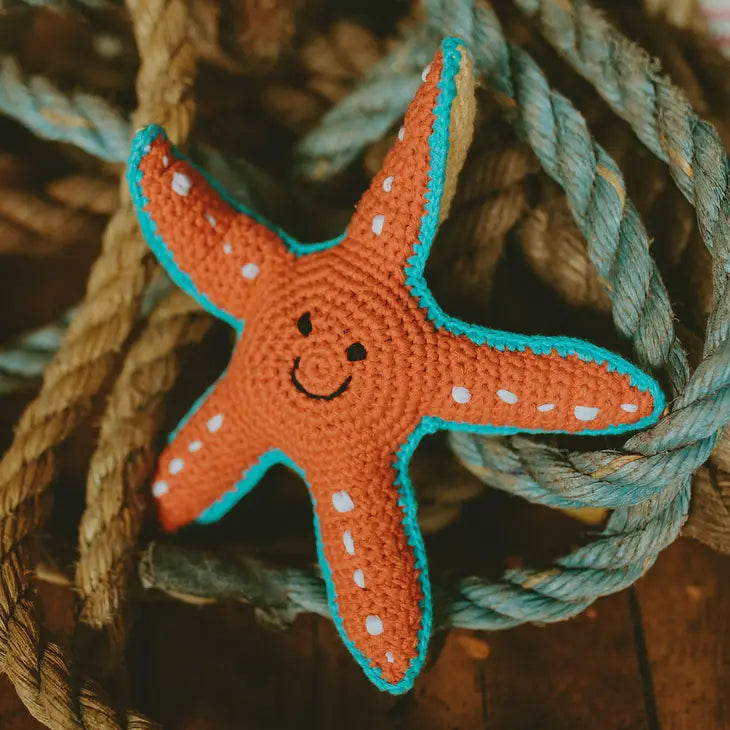 Yarn Rattle - Starfish
