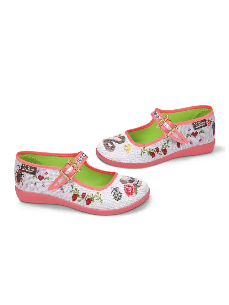 Women's Shoe - Chocolaticas® Riot Granny Mary Jane Flat