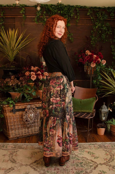 Atelier Skirt - Courage Dear Heart with Floral Print