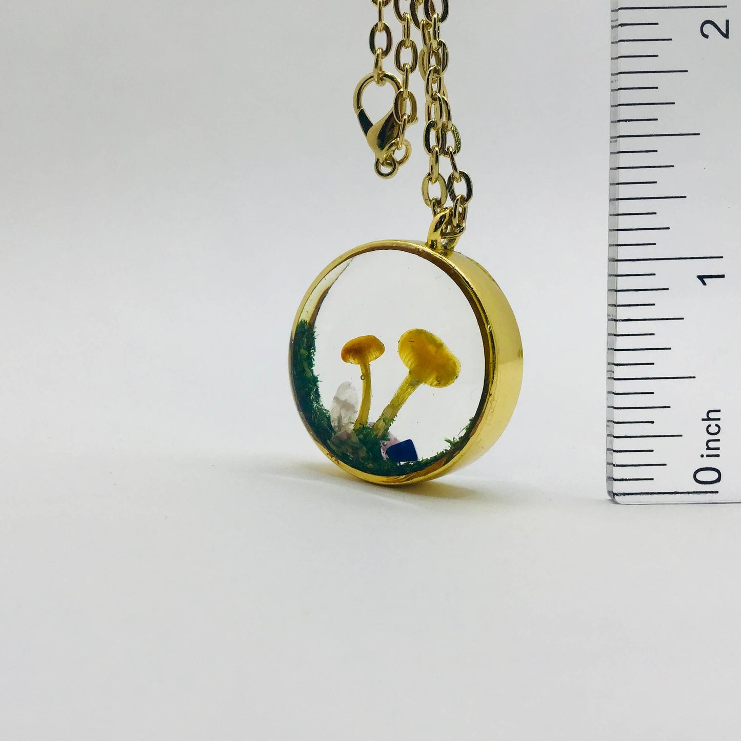 Curiosity Charm Necklace - Real Mushroom Gold # 4092