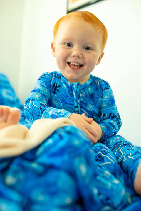 Convertible Footie (Zipper) - Mushroom Forest