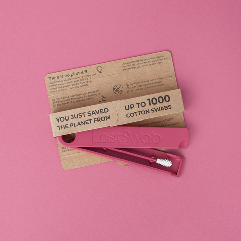 LastSwab Original - Reusable Cotton Swabs for Ear Cleaning: Original Red