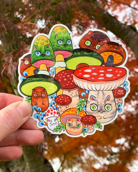 Sticker - Mushroom Cat #24