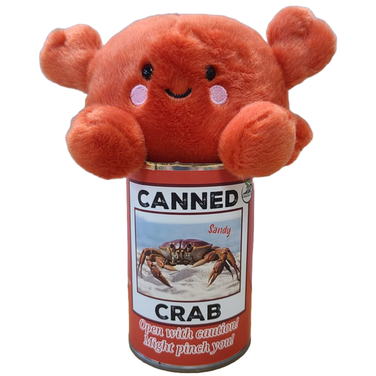 Stuffed Animal - Sandy the Canned Crab