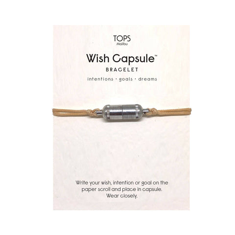 Wish Capsule Bracelet - Silver: Red