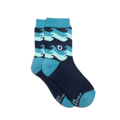 Kids Socks that Protect Oceans - Blue