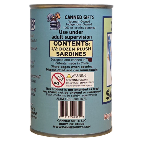 Stuffed Animal - Can O' Sardines (Standard Lid)