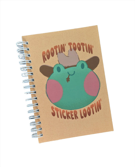 Reusable Sticker Book - Rootin' Tootin' Cowboy Frog (50 Pages)