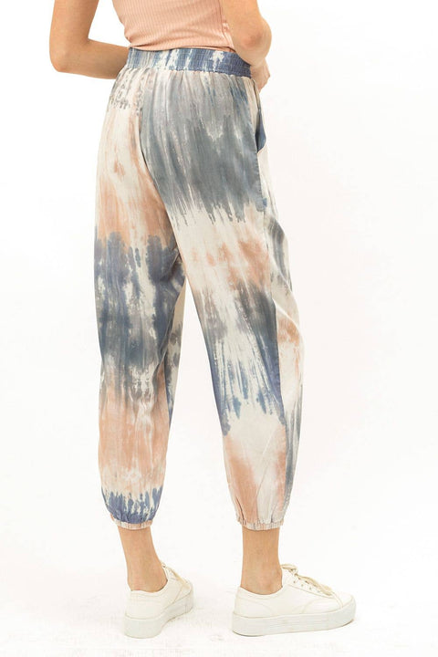 Joggers - Tie Dye Jogger Pale Blue/Blush