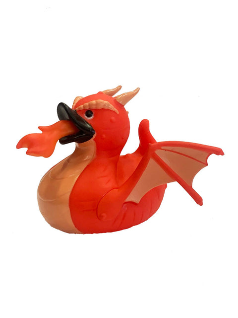 Bath Toy - Rubber Duck Dragon Red