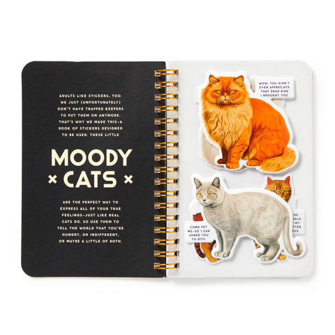 Sticker Book - Brass Monkey Moody Cats