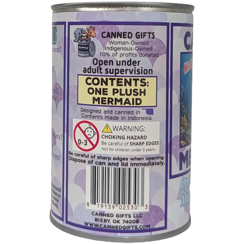 Stuffed Animal - Misty the Canned Mermaid ( Regular Lid)