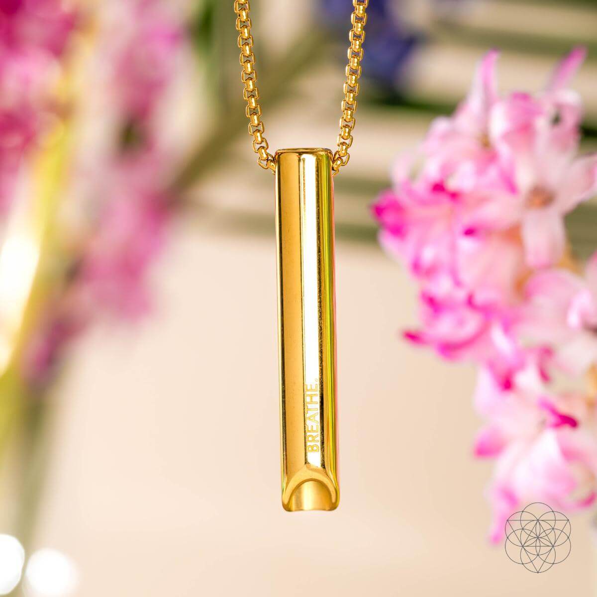 Mindfulness Breathing Necklaces - Golden Breathe