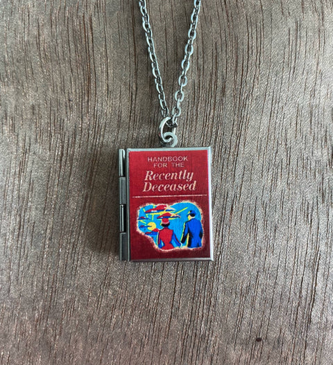 Book Locket - Beetlejuice: Handbook of the Recently Deceased (Stainless Steel)