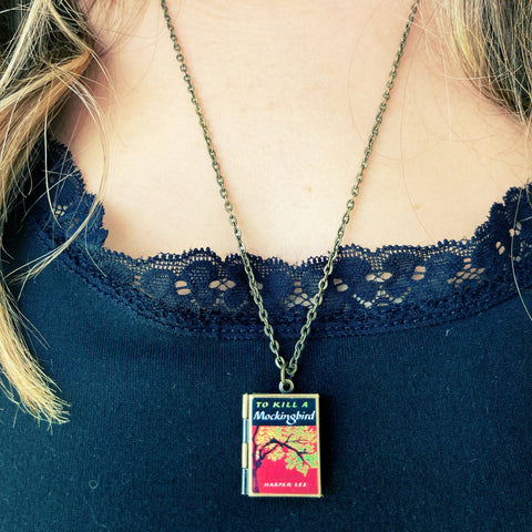 Necklace - Book Locket To Kill A Mockingbird: Bronze