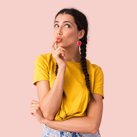 Earrings (Dangle ) - Strawberry