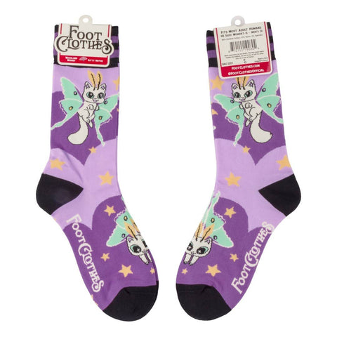 Crew Socks - Kitty Moths
